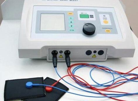 Apparaat voor elektroforese - een fysiotherapeutische procedure voor prostatitis