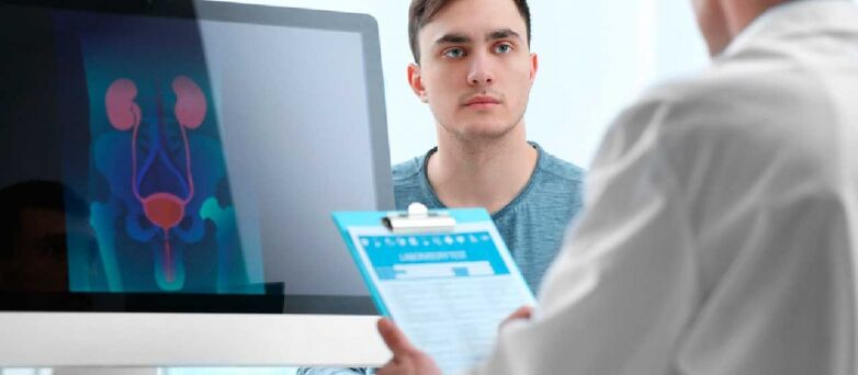 Overleg met een arts voor prostatitis